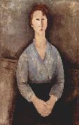 Amedeo Modigliani Sitzende Frau mit blauer Bluse Spain oil painting artist